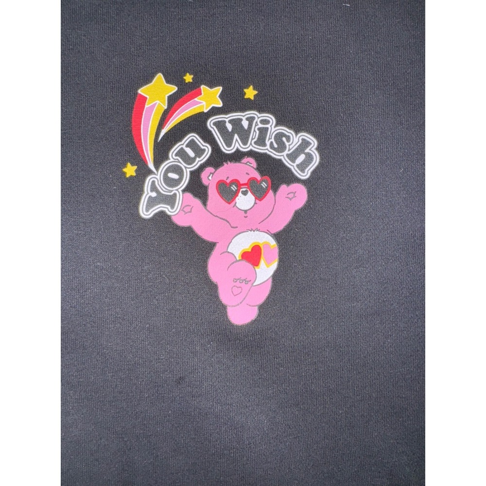 Care Bears You Wish Varsity Jacket Black CB 1984 Graphic Womens Sz Small - Picture 5 of 14